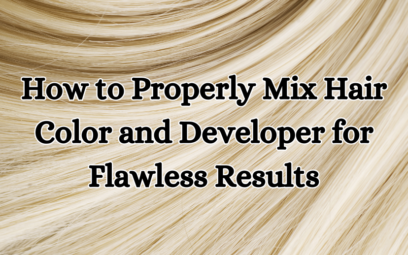 How to Properly Mix Hair Color and Developer for Flawless Results