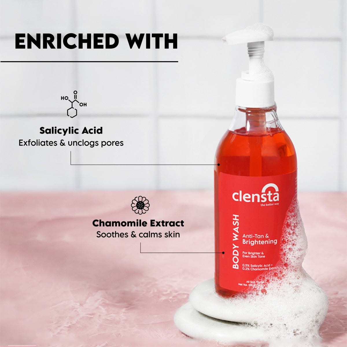 Clensta Body Wash Anti Tan (275 Ml)