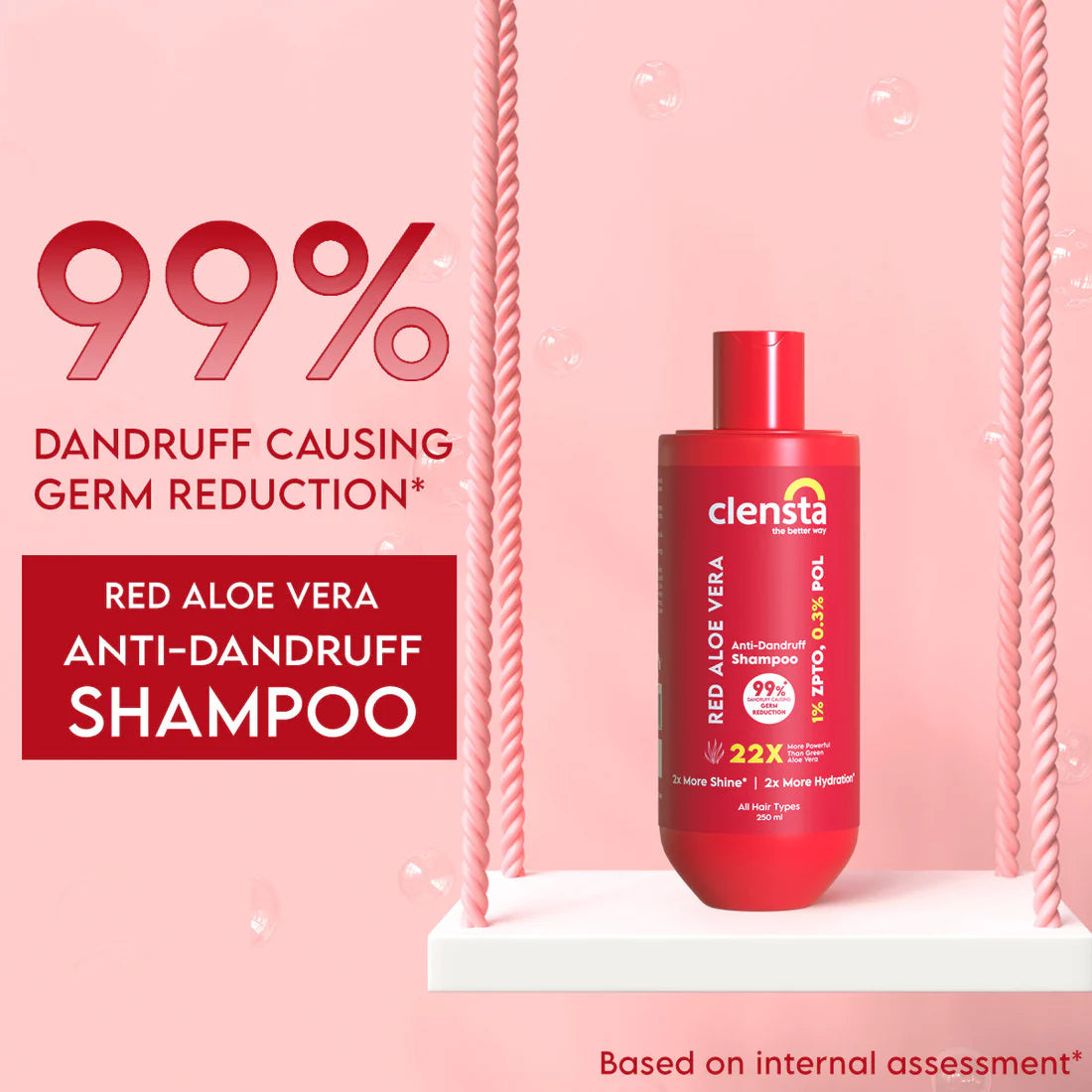 Aroma Magic Anti Dandruff Serum 30 ml + Clensta Red Aloe Vera Anti-Dandruff Shampoo (250 Ml)