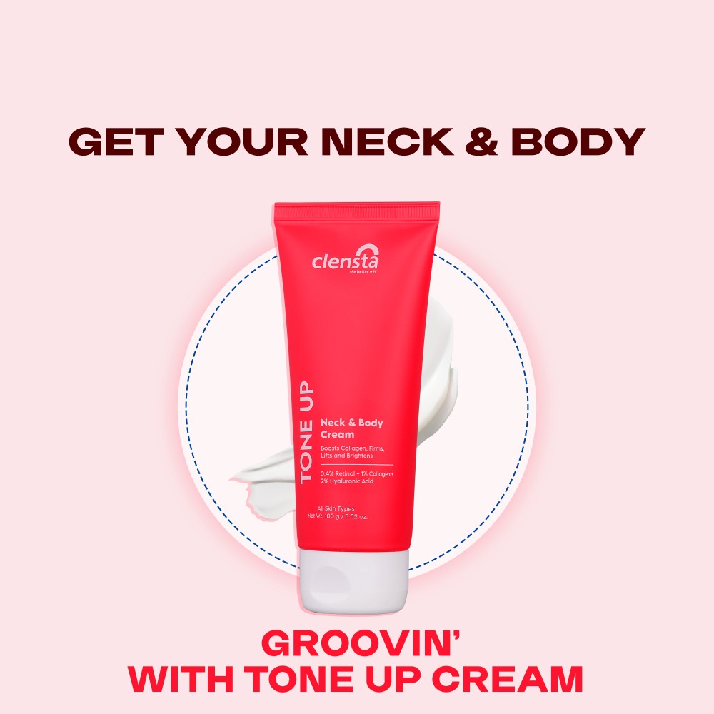 Clensta Tone Up Neck And Body Cream (100 Ml)