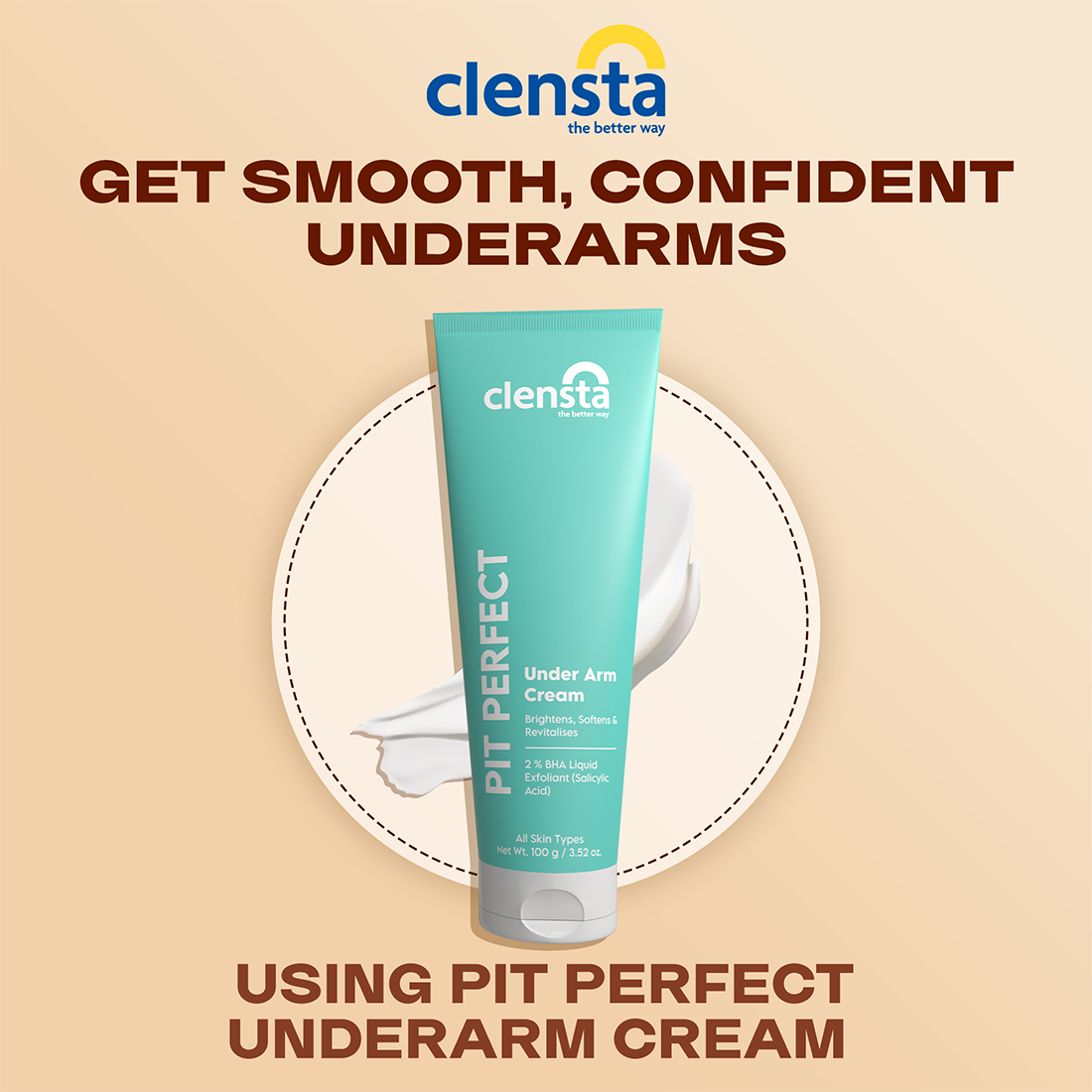 Clensta Pit Perfect Under Arm Cream (100 Ml)