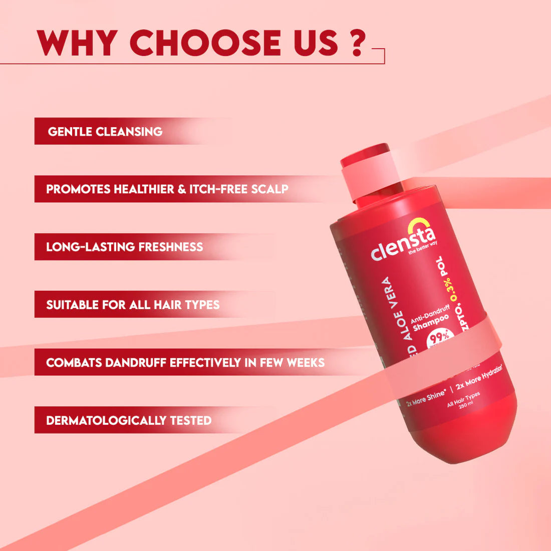 Aroma Magic Anti Dandruff Serum 30 ml + Clensta Red Aloe Vera Anti-Dandruff Shampoo (250 Ml)