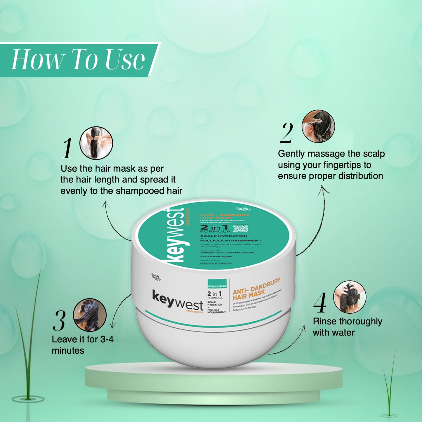 Keywest Professional Anti-Dandruff Hair Mask 200gm
