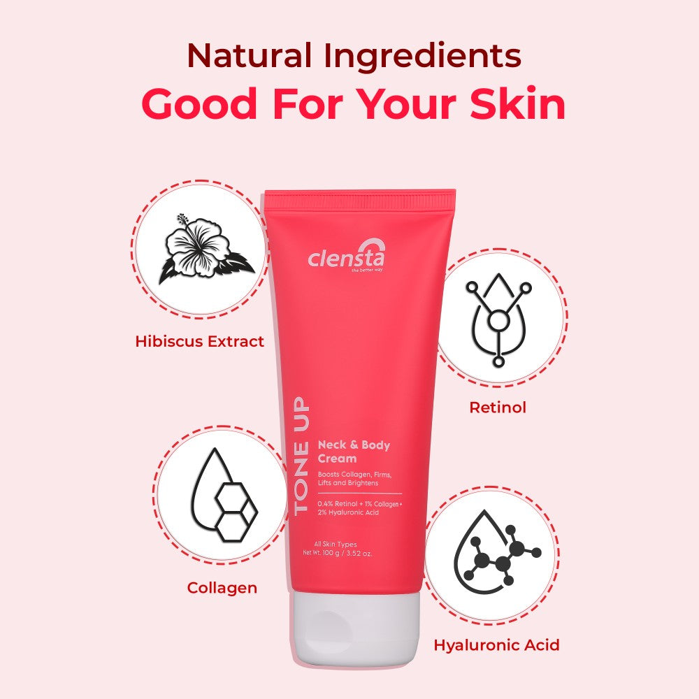 Clensta Tone Up Neck And Body Cream (100 Ml)