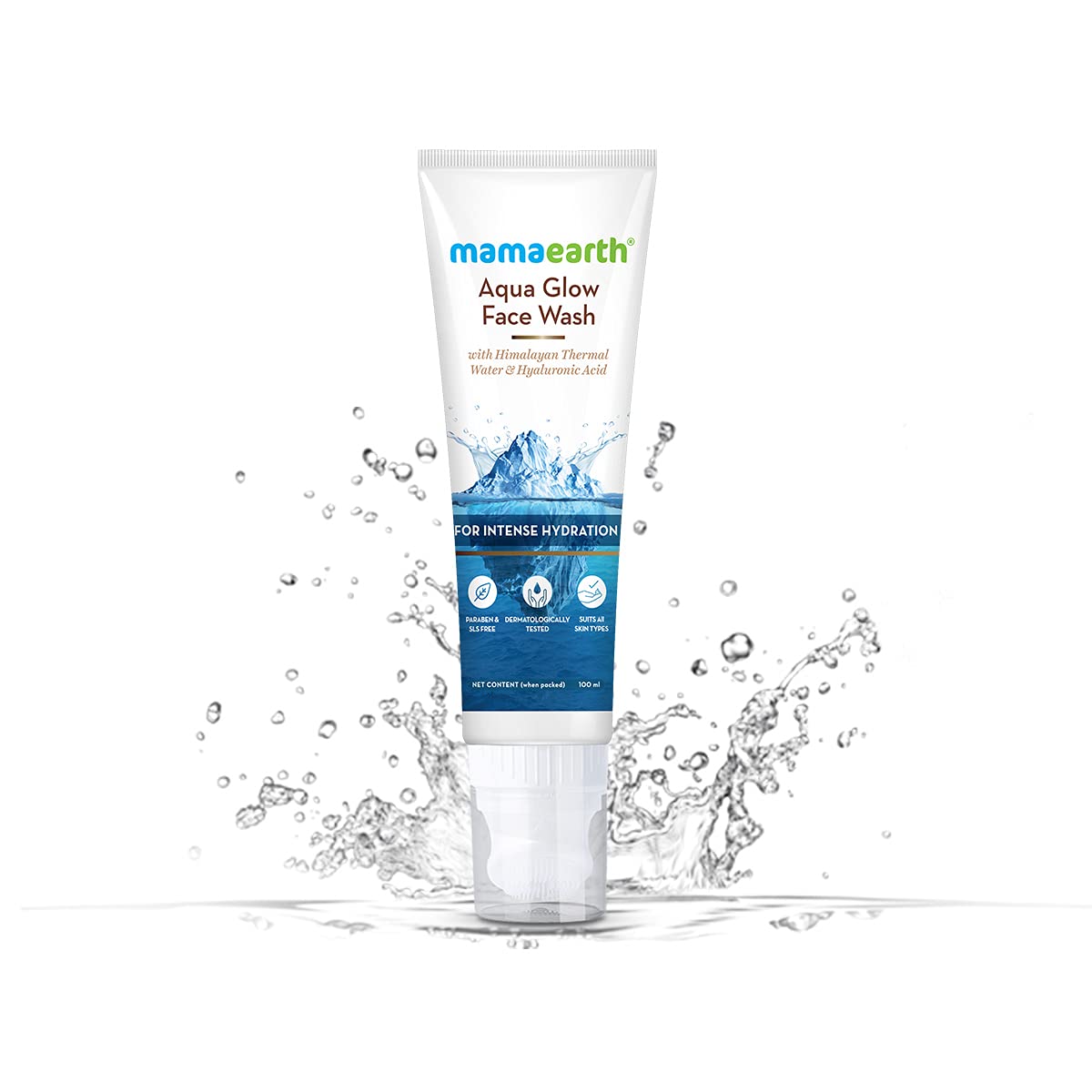 Mamaearth Aqua Glow Face Wash 100ml + Clensta Red Aloe Vera Exfoliating Face Scrub (100 Gm) | COMBO.