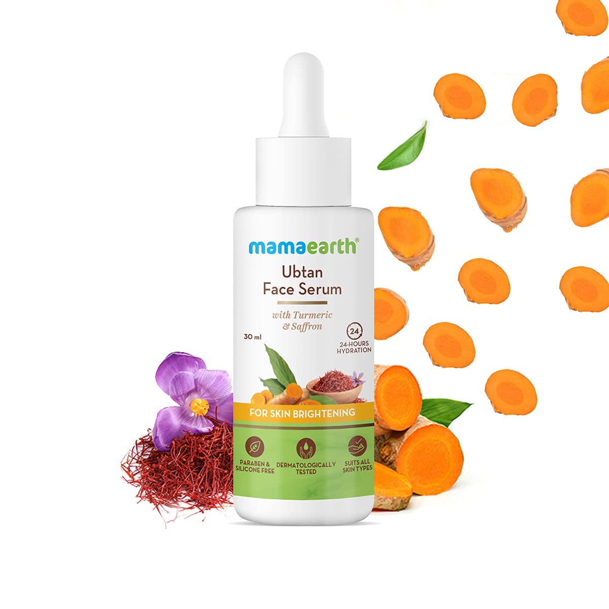 Mamaearth Ubtan Face Serum 30ml + Clensta Rosemary Hair Fall Control Mask 200gm | COMBO.
