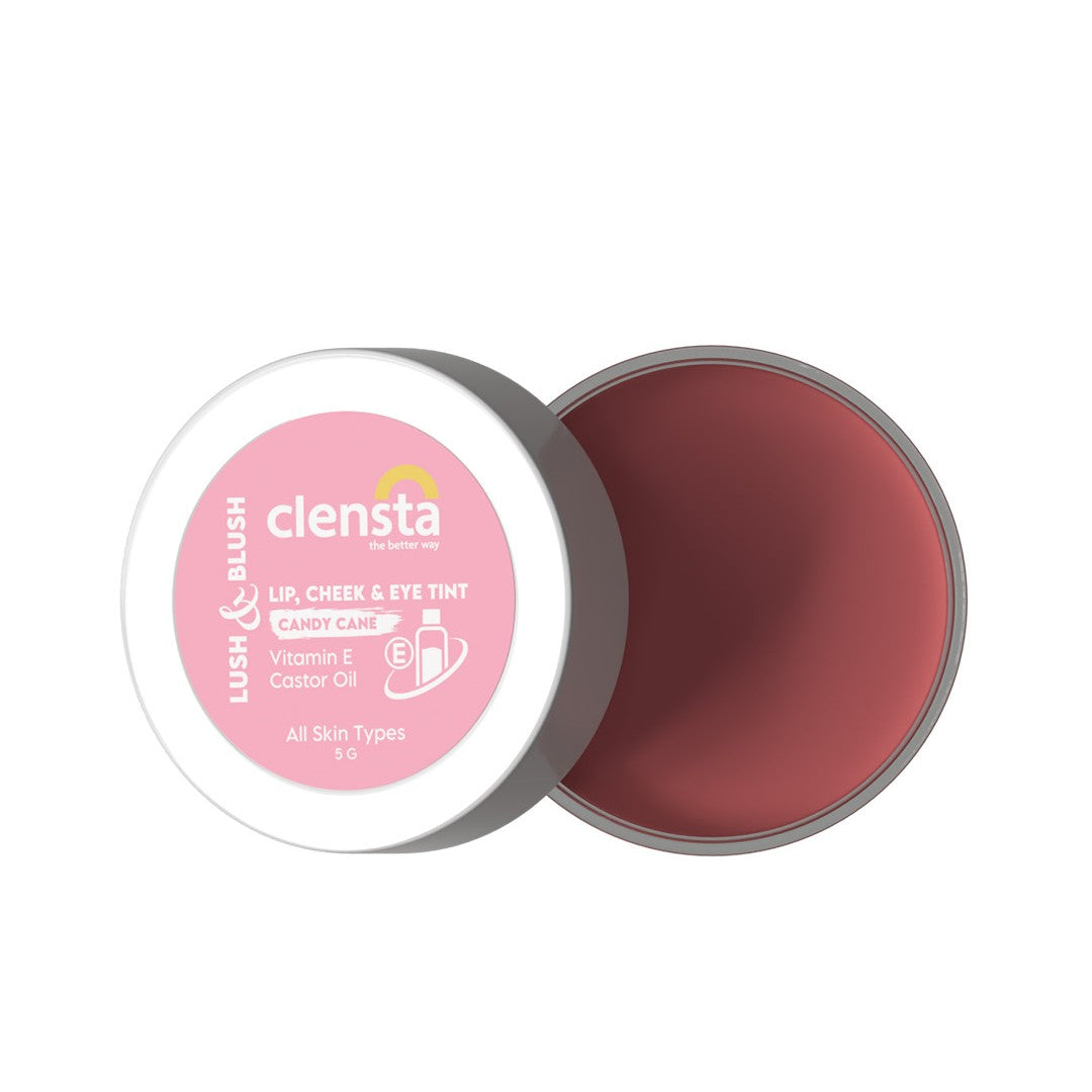 Clensta Lush Lip, Cheek & Eye Tint- Candy Cane 02 (5 Gm)