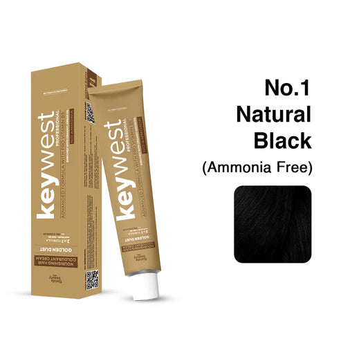 Keywest Professional Golden Dust Hair Color Tube - 80gm (Ammonia free).