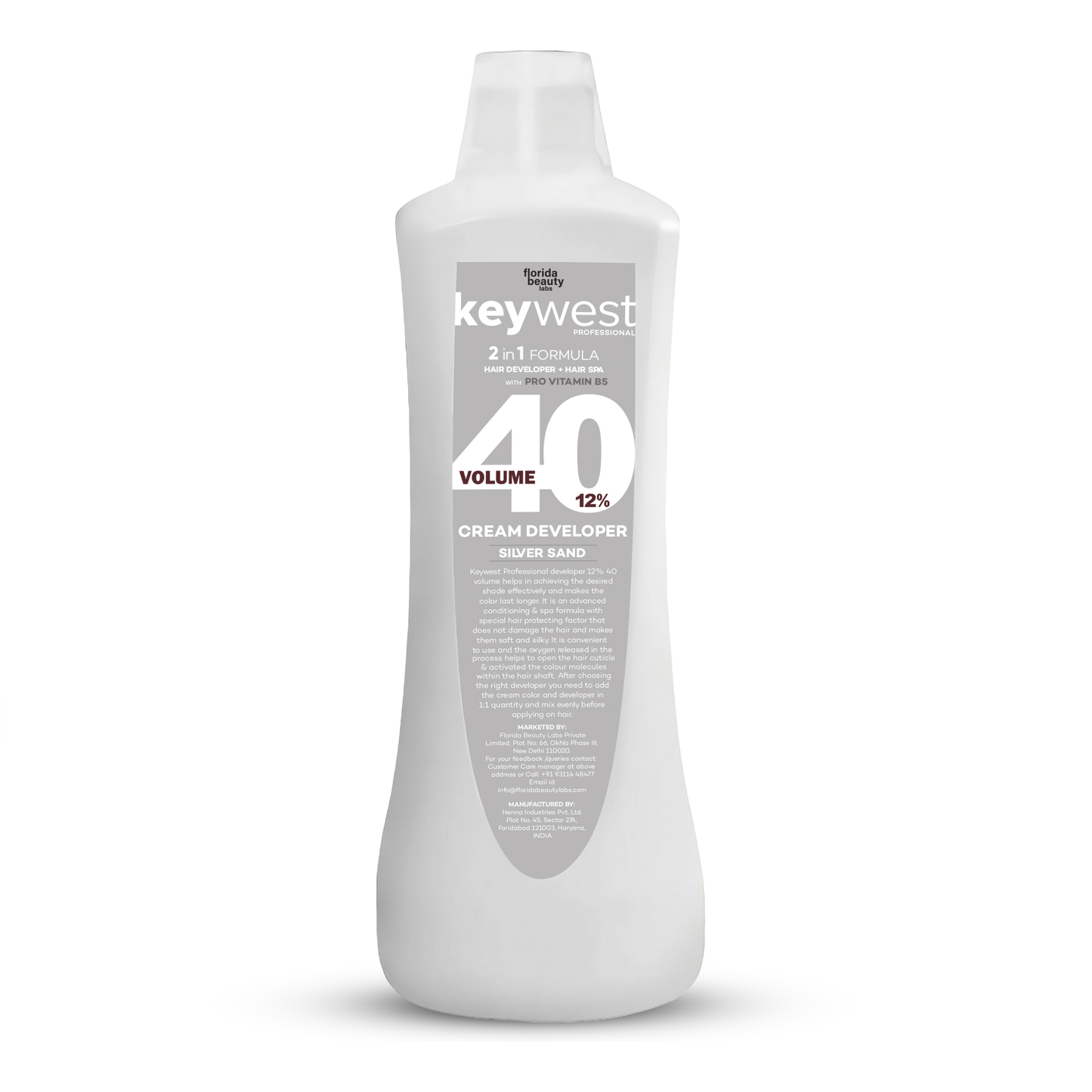 Keywest Professional Silver Sand Developer 40 Vol 12% 1000ml