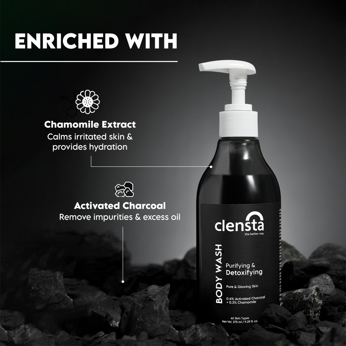 Clensta Body Wash Purifying  (275 Ml)