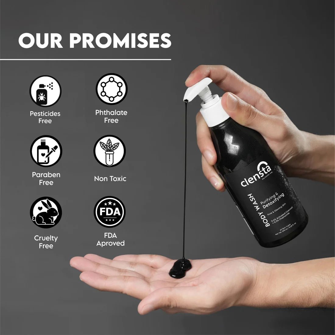 Mamaearth Vitamin C Oil-Free Moisturizer 80 g + Clensta Body Wash Purifying (275 Ml) | COMBO.