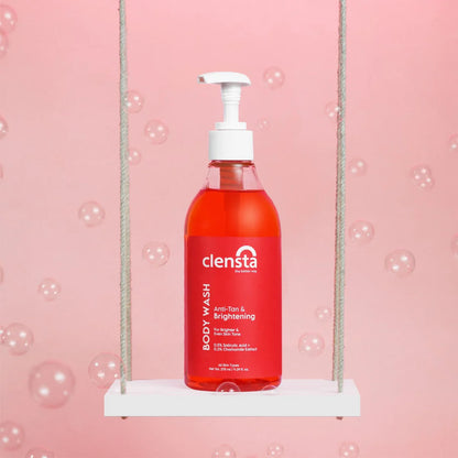 Mamaearth Vitamin C Oil-Free Moisturizer 80 g + Clensta Body Wash Anti Tan (275 Ml) | COMBO.