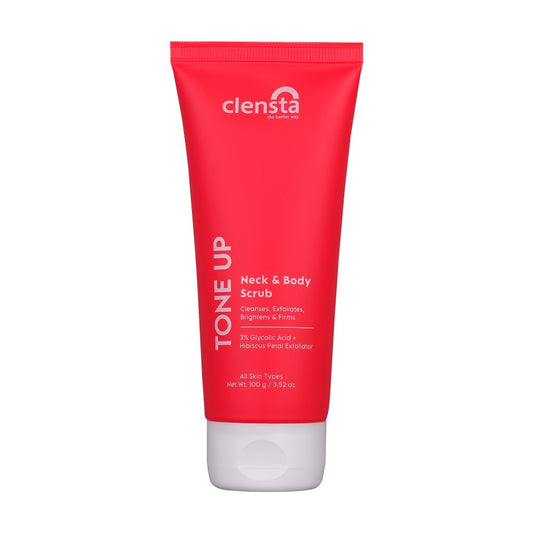 Clensta Tone Up Neck And Body Scrub (100 Ml)