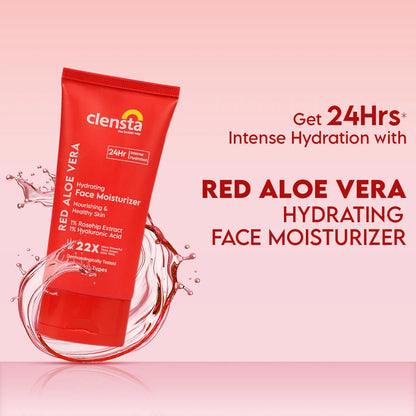 Mamaearth Ubtan Natural Face Wash 100 ml + Clensta Red Aloe Vera Hydrating Face Moisturizer (80 Ml) | COMBO