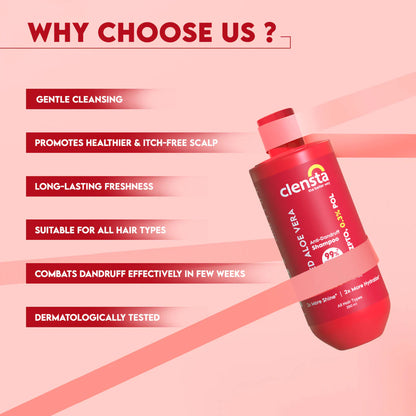 Aroma Magic Anti Dandruff Serum 30 ml + Clensta Red Aloe Vera Anti-Dandruff Shampoo (250 Ml)