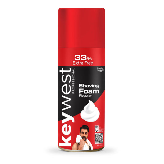 Keywest Professional Regular Pre Shaving Foam for Men, 385gm (33% Extra Free)