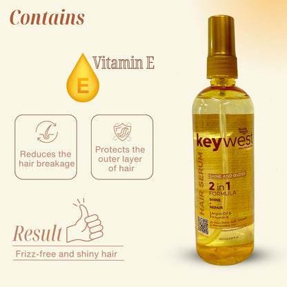 Keywest Professionals Shine and Gloss Hair Serum  Shine & Repair 200ml