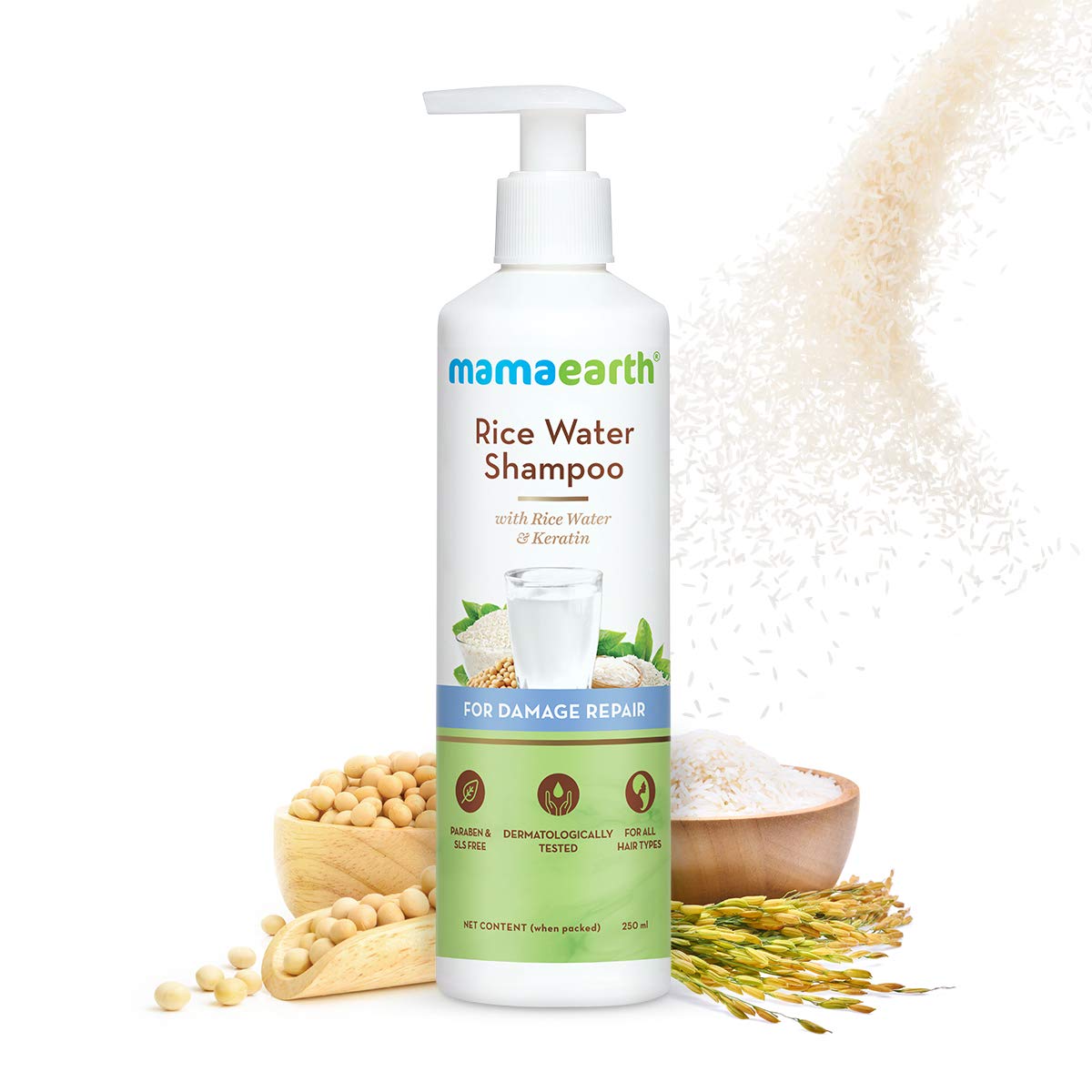 Mamaearth Rice Water Shampoo 250ml + Clensta Eggstreme Repair Hair Conditioner (250 Ml) | COMBO.