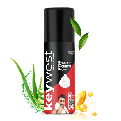 Keywest Professional Regular Pre Shaving Foam for Men, 50g