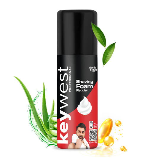 Keywest Professional Regular Pre Shaving Foam for Men, 50g