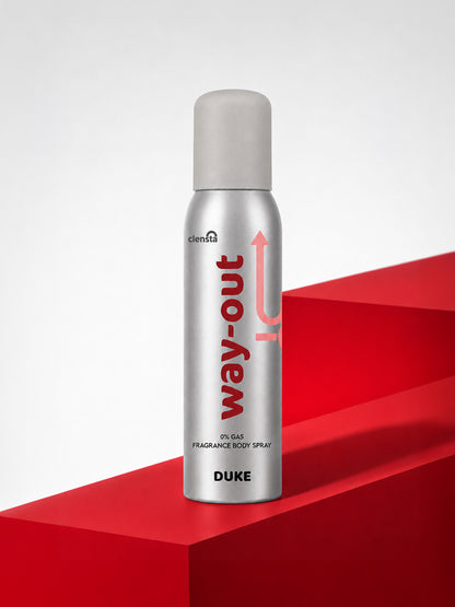 Clensta Duke 0% No Gas Deodorant for Men 150ml Body Spray Long Lasting | No Gas Deo for Men