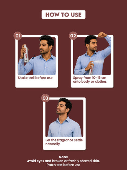 Clensta Duke 0% No Gas Deodorant for Men 150ml Body Spray Long Lasting | No Gas Deo for Men