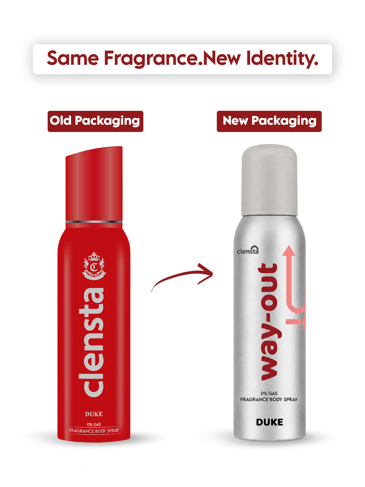 Clensta Duke 0% No Gas Deodorant for Men 150ml Body Spray Long Lasting | No Gas Deo for Men