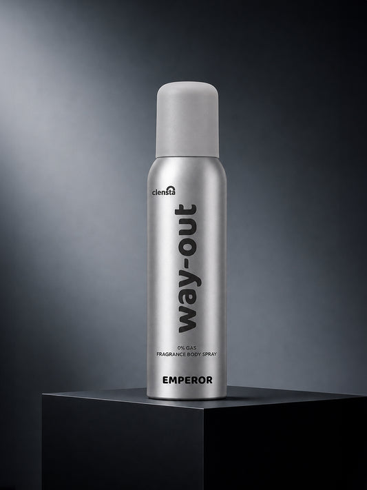 Clensta Emperor 0% No Gas Deodorant for Men 150ml Body Spray Long Lasting | No Gas Deo for Men