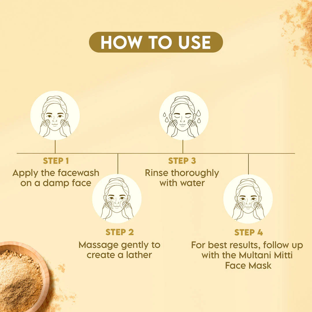 Mamaearth Multani Mitti Face Wash with Multani Mitti & Bulgarian Rose For Oil Control & Acne 100 ml + Clensta Multani Mitti Acne Control Face Wash (100 Gm). | COMBO |