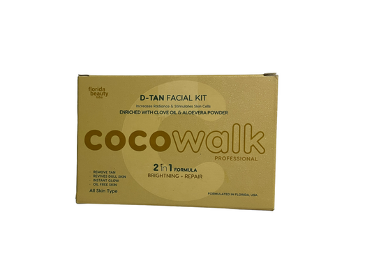 Cocowalk Professional D-Tan Facial | 2-in-1 Formulation | Brightening & Repair | Clove Oil & Aloe Vera Powder