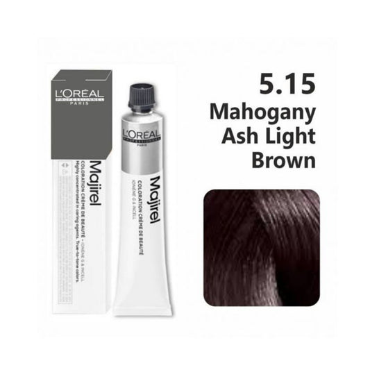 Loreal Majirel 5.15 Light Brown With Mahogany Ash 50 Ml