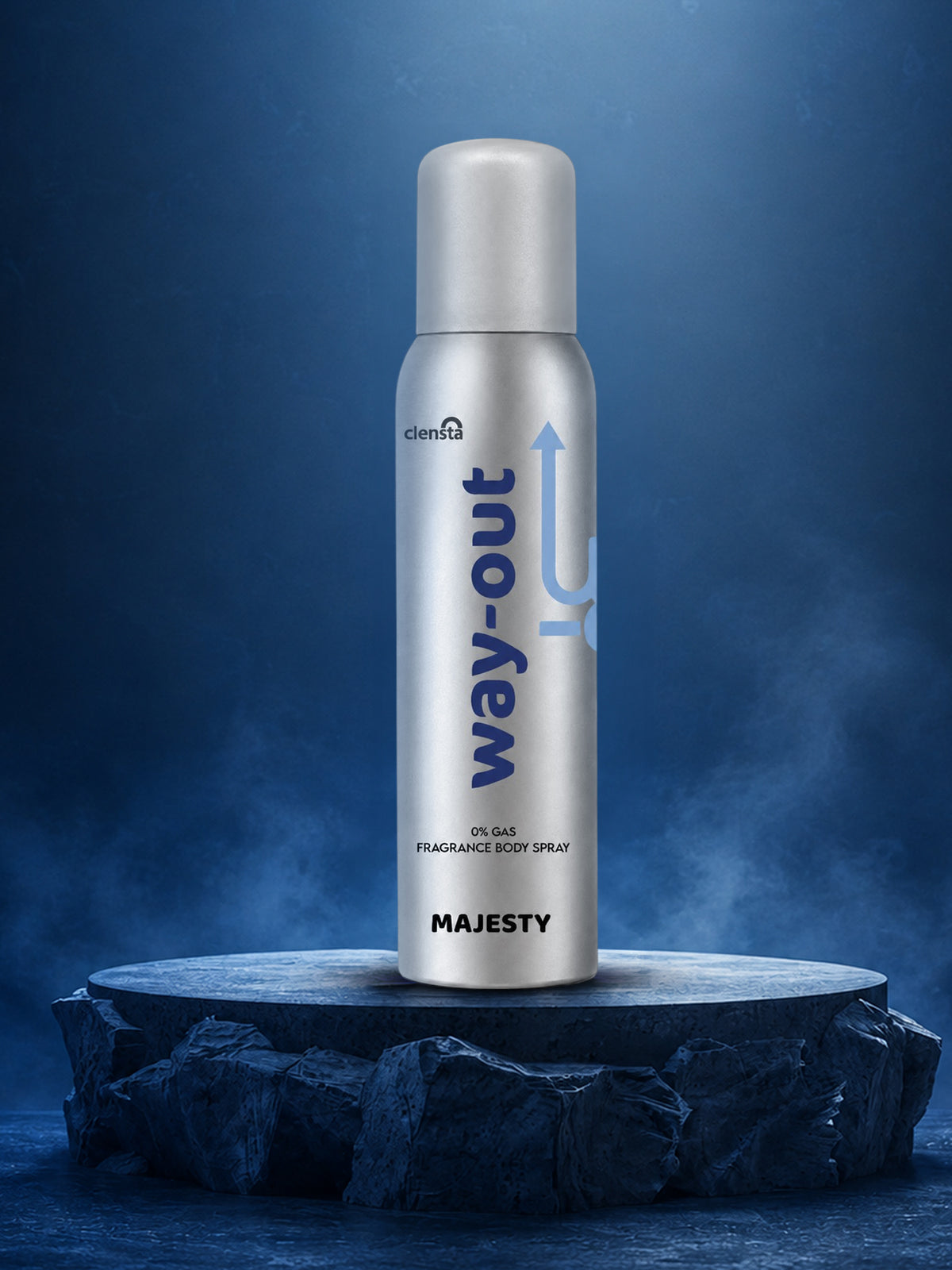 Clensta Majesty 0% No Gas Deodorant for Men 150ml Body Spray Long Lasting | No Gas Deo for Men