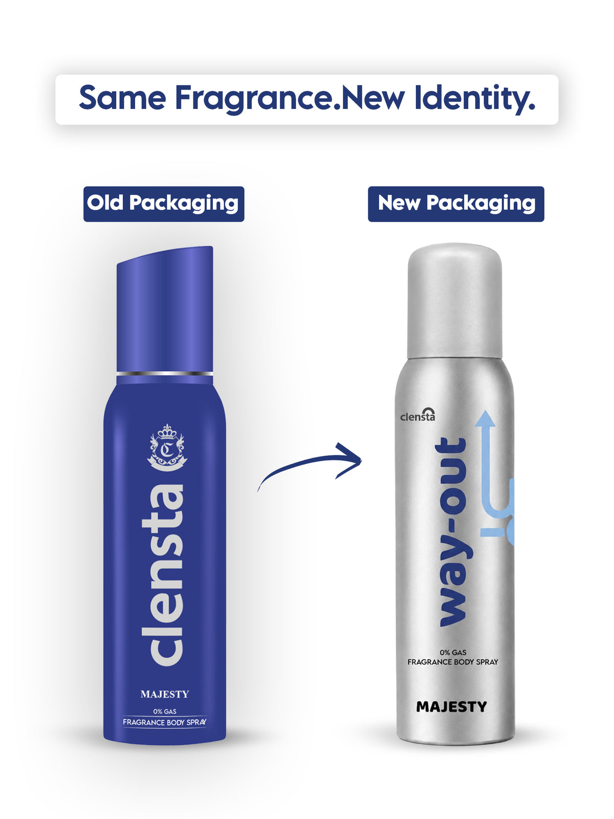 Clensta Majesty 0% No Gas Deodorant for Men 150ml Body Spray Long Lasting | No Gas Deo for Men