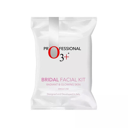 O3+ Bridal Facial Kit for Radiant & Glowing Skin - Suitable for All Skin Types (60g+69ml) Single Use