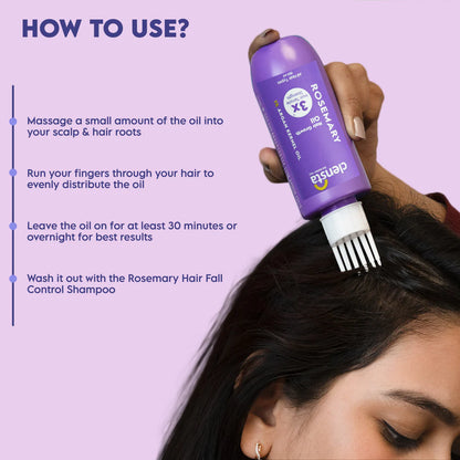 Mamaearth Rosemary Hair Growth Oil with Rosemary & Methi Dana for Promoting Hair Growth - 150 ml + Clensta Rosemary Hair Growth Oil (150 Ml) | COMBO |