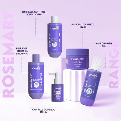 Mamaearth Rosemary Hair Growth Oil with Rosemary & Methi Dana for Promoting Hair Growth - 150 ml + Clensta Rosemary Hair Growth Oil (150 Ml) | COMBO |