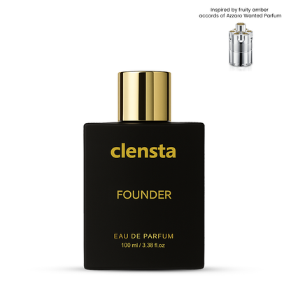 Clensta Founder Perfume | Inspired by fruity amber accords of Azzaro Wanted Parfum | For Men | EDP 100ml