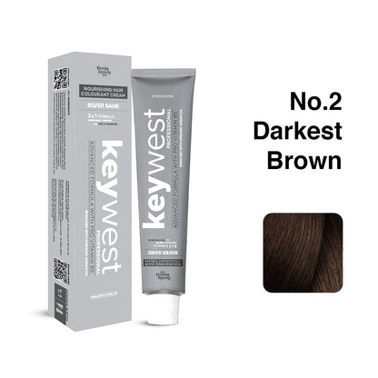 Keywest Silver Sand Color Tube 2 80g + Keywest Silver Sand Developer 20 Vol 1000ml Combo